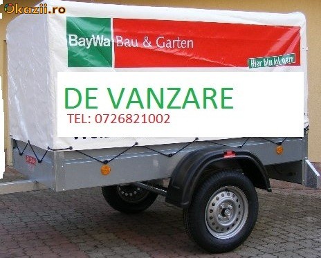 Vand remorca auto noua 750 kg cu prelata adusa din Germania foto mare Vand remorca auto noua 750 kg cu prelata adusa din Germania foto mare
